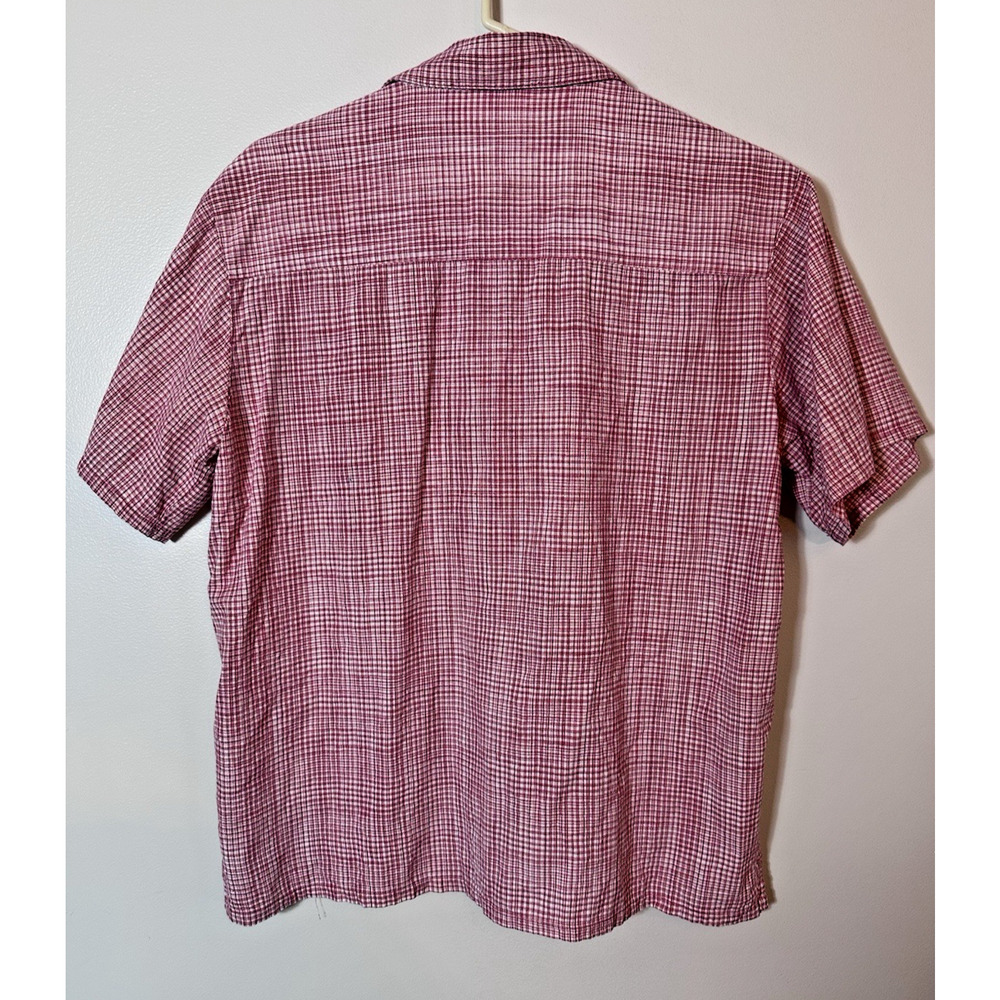 Vintage 90’s Bobbie Brooks Shirt Size XL Red Checkered Sailboat Beach Vacay Top - Picture 5 of 11